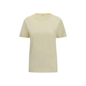 RIER Cotton Crew Neck T-Shirt Women Beige Tops & T-Shirts